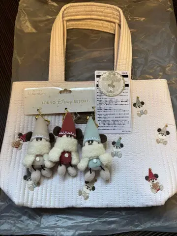 릴 린 린 토트백 봉제 인형 참 디즈니 크리스마스 새상품