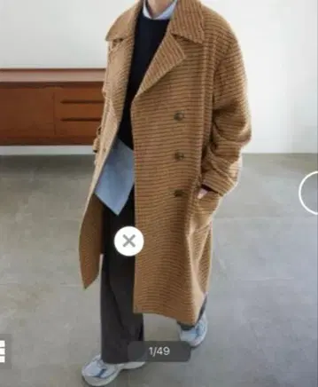 SLOBE IENA 체크 롱 코트