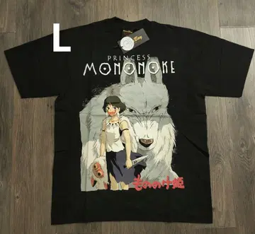초레어 미사용 새상품 모노노케 히메 산 아시타카 T셔츠 L 블랙