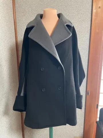 [ 중고 ] 피코트 블랙/그레이 ( 투톤 )