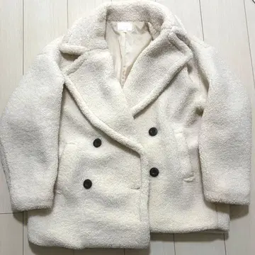 rienda 보아 코트 화이트