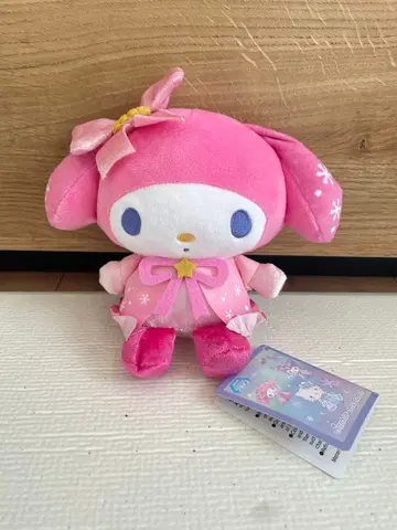 산리오 캐릭터즈 스노우 레인보우 인형 봉제 인형 마이멜로디