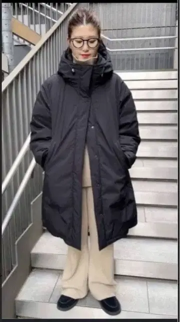 스픽 앤 스팬 발수 후디드 다운 코트