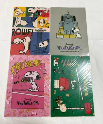 미사용 스누피 클리어 파일 FANTARATION 팬타레이션