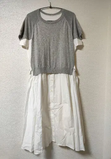 donna SPICCO 이소재 콤비 원피스 40 ( L 사이즈 상당 )