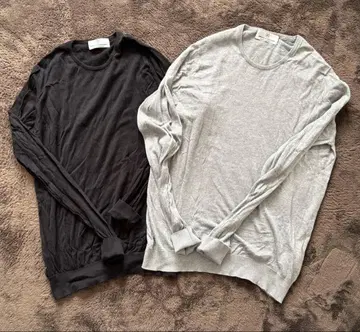 유니폼 익스페리먼트 존 스메들리 콜라보 니트