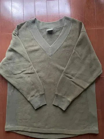 SLOBE IENA 별주 Champion 모스그린 V넥 맨투맨