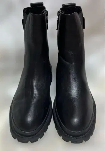 LANVAN en bleu 가죽 사이드 고어 부츠 블랙