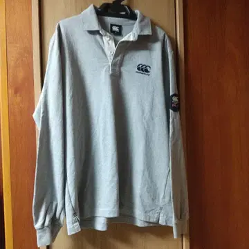 canterbury 그레이 긴팔 피케 셔츠 XL