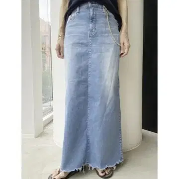 GOOD GRIEF 체인 데님 스커트 S