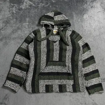 EARTH RAGS 멕시코제 스트라이프 후드티