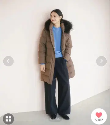 카와타 롱 다운 코트 S 사이즈