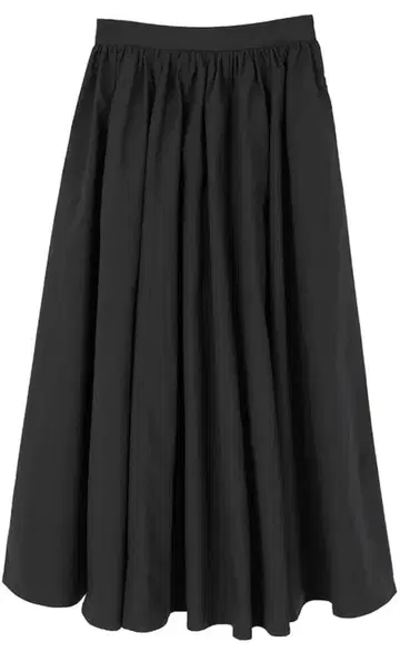 유어즈 맥시 롱 스커트 S 사이즈 블랙