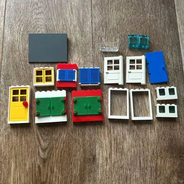 레트로 LEGO 문 창문 이중창 지붕 부품 묶음 판매
