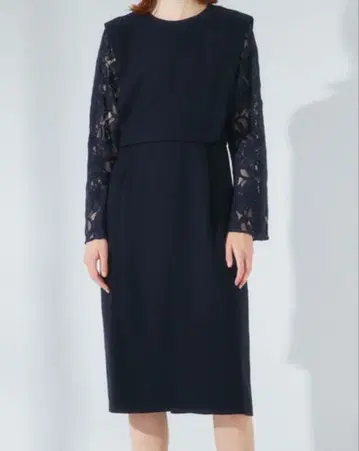 [ 새상품 ] UNITED TOKYO 레이스 슬리브 원피스