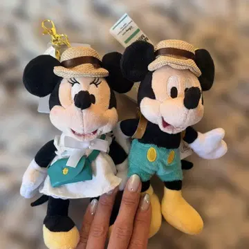 미키 미니 봉제 인형 키링
