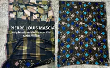 피에르 루이 마시아 cashmere 50% 대형 이탈리아제