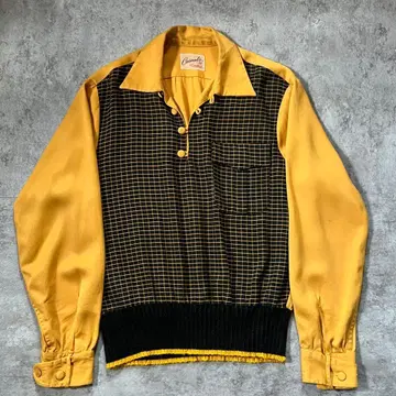 50s 캠퍼스 레이온 개버딘 셔츠