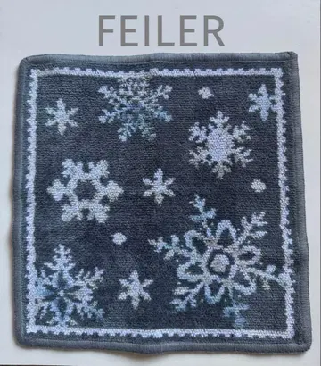 [페이퍼] 스노우 크리스탈 손수건 눈꽃 그레이