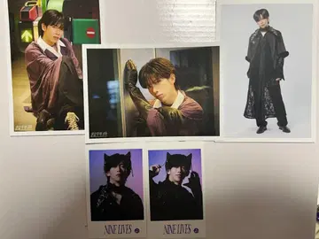 초특급 료가 REAL? NINE LIVES 브로마이드 미니 사진 5점