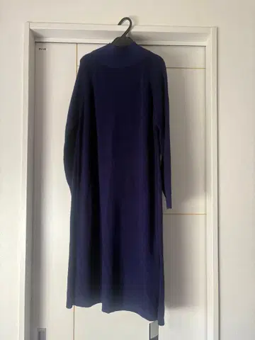 스콧 클럽 네이비 긴팔 니트 원피스 백리본 포함