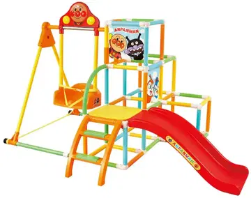 호빵맨 간편 접이식! 그네 파크 DX 정글 짐