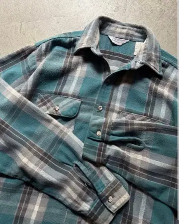 80s FIVE BROTHER 플란넬 셔츠 USA제 L 사이즈 뱀 플란넬