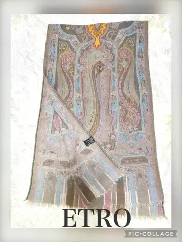 ETRO 고급 페이즐리 무늬 스톨 머플러