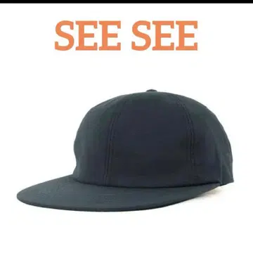 SEE SEE 나일론 캡 6패널 네이비 무지