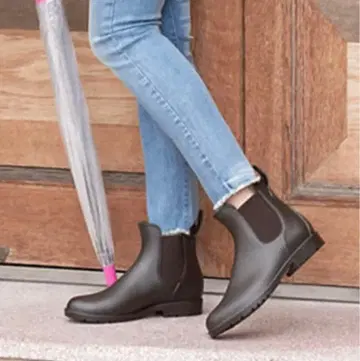 레인부츠 사이드 고어 부츠 다크 브라운 M 사이즈 장화 고베 레터스