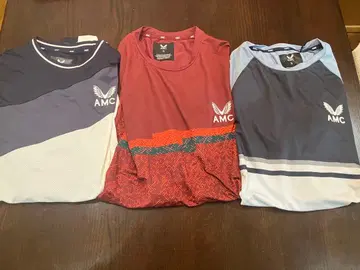 AMC 애슬레틱 티셔츠 피케 셔츠 세트