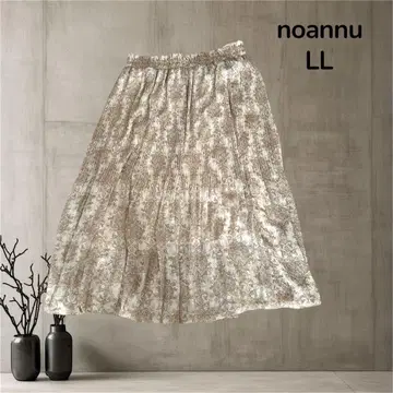 noannu 노안느 롱 스커트 LL 올 패턴 허리밴딩