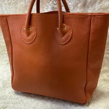영앤올슨 토트백 핸드백 가죽 오렌지