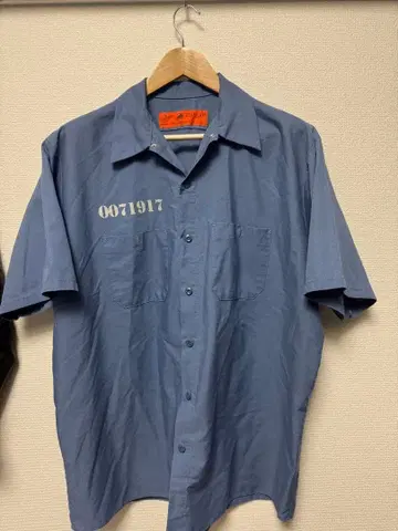 RED KAP usa제 반팔 워크 셔츠 XL 블루
