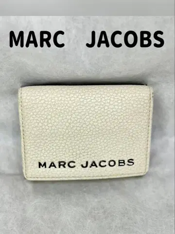MARC JACOBS 3단 폴더형 지갑 화이트 블랙