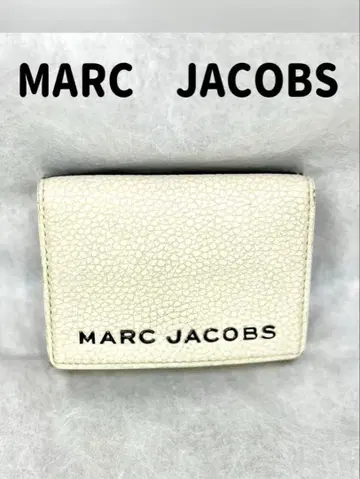 MARC JACOBS 3단 폴더형 지갑 화이트 블랙
