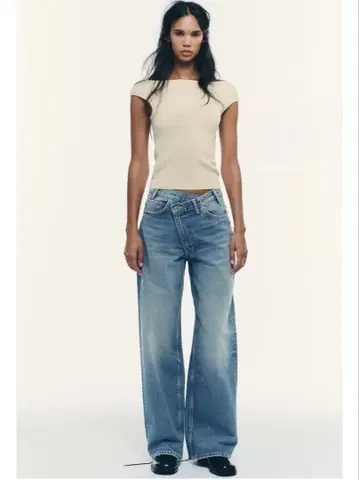 ZARA 라이트 블루 데님 팬츠 EUR34