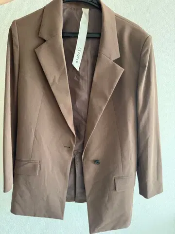 브라운 테일러드 자켓