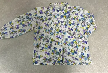 SAN MARINO 산마리노 셔츠 블라우스 꽃무늬 긴팔 셔츠 사이즈 9