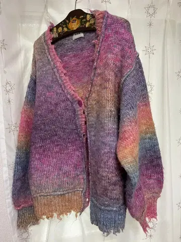 W.W.G 그라데이션 컬러 가디건 F 사이즈