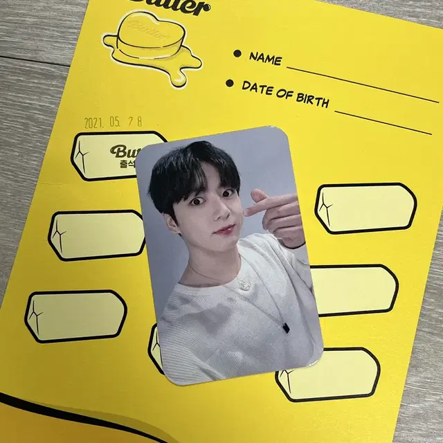 방탄BTS 정국(JUNGKOOK) 버터공방 777 포카