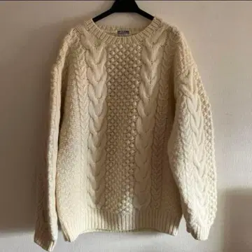 빈티지 니트 두툼한 스웨터 아란 니트 새상품급