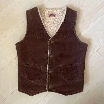 빈티지 랭글러 브라운 코듀로이 베스트