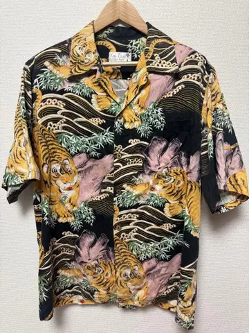 Cad Zoots usa 호랑이 무늬 하와이안 셔츠 XL