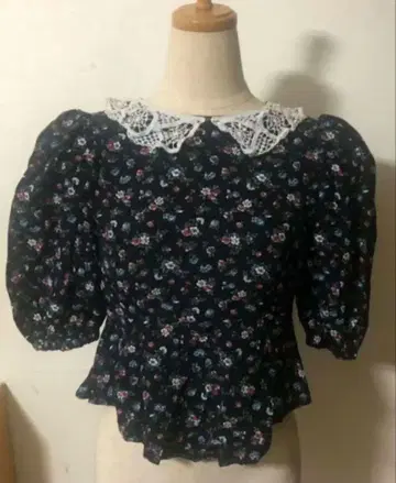 구제 의류 코엔지 vintag GUNNESAX 70's 퍼프 슬리브 셔츠