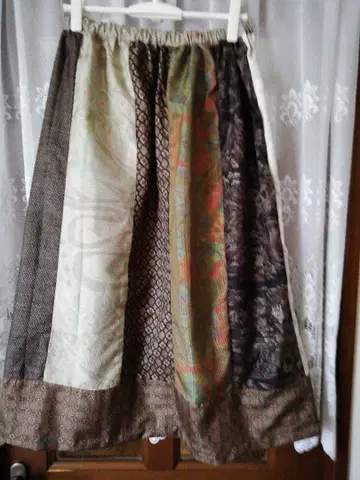 기모노 리메이크 스커트 (오시마 명주 리메이크)