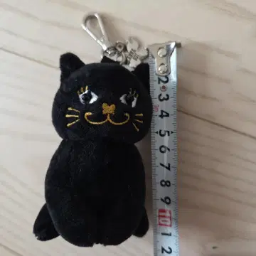 ANNA SUI 검은 고양이 키링 약 10cm 참