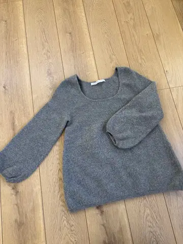 SPICK AND SPAN 그레이 긴팔 벌룬 니트