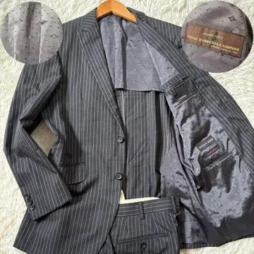 컨디션 최상 STYLE&MORE 카노니코 원단 수트 셋업 비즈니스