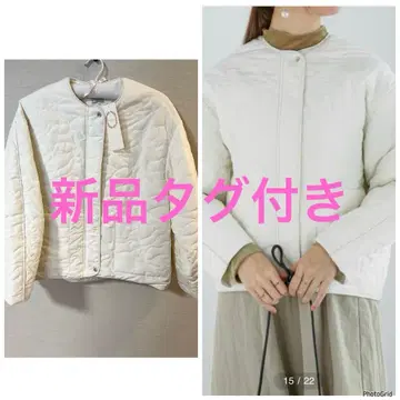 택 포함 새상품 Te chichi 테치치 블루종 아우터 화이트